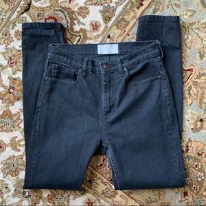 Everlane Jeans Black High Rise Skinny Ankle Crop Minimalist Capsule Pants 27